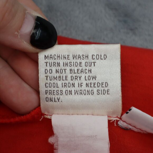 Pykettes Sweater Womens S Red Green Quarter Sleeve Floral Shoulder Pads Pullover - Picture 7 of 16